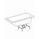 Baignoire rectangulaire GEBERIT Renova - Avec pieds - 170 x 75 cm - 554.315.01.1 