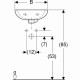 Lave-mains Bastia GEBERIT trop plein asymétrique - 501.612.00.1 