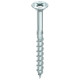 Vis HECO-Topix-Plus - Ø4x25mm - Tête Fraisée à poches de fraisage - Filetage Total - PZ2 - Boite de 1000 - 60401