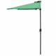 Demi parasol sur terrasse sur balcon polyester 300 cm vert