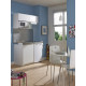Moderna kitchenette complète boreale 120x60 blanc mélaminé