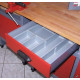 Etabli 4 tiroirs et 1 emplacement  l:1,20 m rouge 12532 