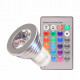 Ampoule led gu10 m1 rgb 3w 220v 80