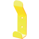 Patère double accroche acier DEVISMES - laqué jaune ral1003 - F10555JAU