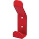 Patère double accroche acier DEVISMES - laqué rouge ral3020 - F10555ROU