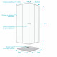 Pack porte de douche coulissante blanc de 78 à 90x185cm + receveur 90x90 - whity slide Aurlane - PACF031 