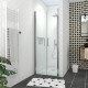 Pack paroi de douche 90x200 cm + receveur de douche a carreler 90x140 recoupable Aurlane - PACF079