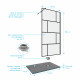 Pack paroi de douche 100x195 cm + receveur a carreler decoupable 90x140 - bonde horizonatle Aurlane - PACF100 