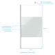Pack paroi de douche dépolie 100x200cm + barre de fixation extensible - verre 8mm - finition chrome Aurlane - PACF449 