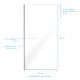 Paroi de douche 100x200cm verre transparent - profilé + barre plafond chrome - freedom 2 chromed 