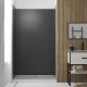 Pack 3 panneaux muraux en aluminium gris 90/120/90 x 210cm avec profilés finitions et angles chrome Aurlane - PACP268