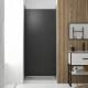 Pack 3 panneaux muraux en aluminium gris de 90x210 cm avec profilés de finitions et d'angles chrome Aurlane - PACP270