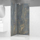 2 panneaux muraux pierre 90x210cm 'venus' + profilés d'angle et finition chromés - stone'it Aurlane - PACP275