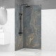 2 panneaux muraux pierre 90x210cm 'venus' + profilés d'angle et finition noirs - stone'it Aurlane - PACP276
