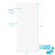 Lot de 5 panneaux muraux pour salle de bains en aluminium blanc - 90x210cm - wall'it Aurlane - PACP282 