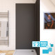 Lot de 3 panneaux muraux pour salle de bains en aluminium gris - 90x210cm - wall'it Aurlane - PACP284