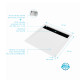 Pack receveur acrylique blanc 80x80 et grille décor aluminium finition noir mat - pack whitness ii Aurlane - PACR021 