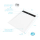 Pack receveur acrylique blanc 120x90 et grille décor aluminium finition noir mat - pack whitness ii 