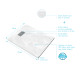 Pack receveur blanc effet pierre 100x80 cm et grille décor linéaire en inox - pack rock 2 Aurlane - PACR111 