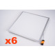 Panneau led 60w 60x60cm blanc pack de 6 - couleur eclairage au choix
