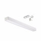 Réglette led 48w 120x5cm suspendue alu - couleur eclairage au choix
