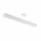 Réglette led 48w 120x7cm suspendue alu - couleur eclairage au choix