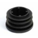 Embout AVL noir entrant pour tube D.25 - 37425