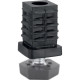 Embout carrée AVL - plastique et filetée M10 25x25 - 37525/10