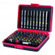 Lot de 6 jeux de 71 embouts de vissage 1/4 promac - bc-71/6