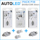Pack p39 4 ampoules led / t10 (w5w) + navette c5w 36mm autoled®