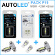 Pack p19 4 ampoules led w5w (t10)+navette c5w 42mm canbus autoled®