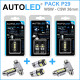 Pack p29 4 ampoules à leds - w5w (t10) 5 leds canbus+navette c5w 36mm canbus autoled®