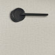 Poignée de porte design à sans finition aspect cuivre patiné noir mat de forme ${3} amalia - katchmee