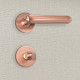 Poignée de porte design à condamnation finition aspect or rose livia - katchmee