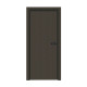 Bloc-porte pose fin de chantier collection premium miro avec poignée exclusive noire, h.204 x l.73 cm, aspect cuir basalte, réversible