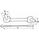 Clé micromécanique fourche 5,5 mm SAM - 355,5 