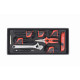 Module mousse 1/3 de clés mâles et accessoires SAM - 62R72MM