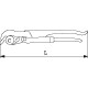 Clé serre tube bec de canard 14' SAM - 63014BC 