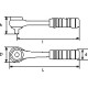 Cliquet 1/4' chantier SAM - R157B 