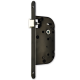 Coffre axe 40 NF MV5 métalux clé L droite noir même variure EURO-ELZETT - sans gache réversible - G840E077K4