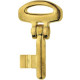 Clé rabattable courte 47.5mm HOPPE F71 laiton poli - 1935764