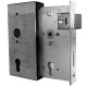 Serrure réversible à cylindre demi-tour + boitier 40x185x90mm têtière 33mm GAH ALBERTS - 413422