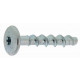 Boîte 100 vis béton tapcon dome tête bombée large 6x40/5 spit - ø6 - l.40 - épais.max.5 - 058783