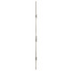 Serrure multipoint à larder ISEO Performa - Têtière plate 2300x24x3 mm Acier INOX - Entraxe 92 mm - Axe 30 mm - 7232013028
