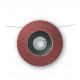 10 disques lamelles lamdisc convexe d.115x22,23mm a grain 120 support fibre