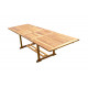 Table kaloa rectangle 200-300x100xh75 teck huilé