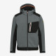 Veste DIADORA Softshell carbon tech - Déperlante - Gris clair - Taille M - 702.175946