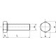 Vis à métaux tête hexagonale acton inox a2 din933 - ø4x8mm - boite de 200 - 621014x8 