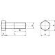 Vis à métaux tête hexagonale acton inox a2 din933 - ø10x35mm - boite de 100 - 6210210x35 