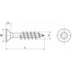 Boîte 100 vis bois aggloméré torx 25 acton - filetage partiel - 6 x 120/70 - 623096x120/70 